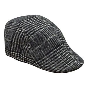 Plaid Ivy Cap – Vintage-Inspired Taxi Driver Style Cotton Blend Hat